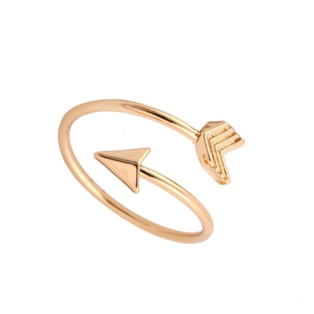 NEW!💙💎💛GOLDEN ARROW RING!💛💎💙 6.5 ADJUSTABLE! - Picture 6 of 7